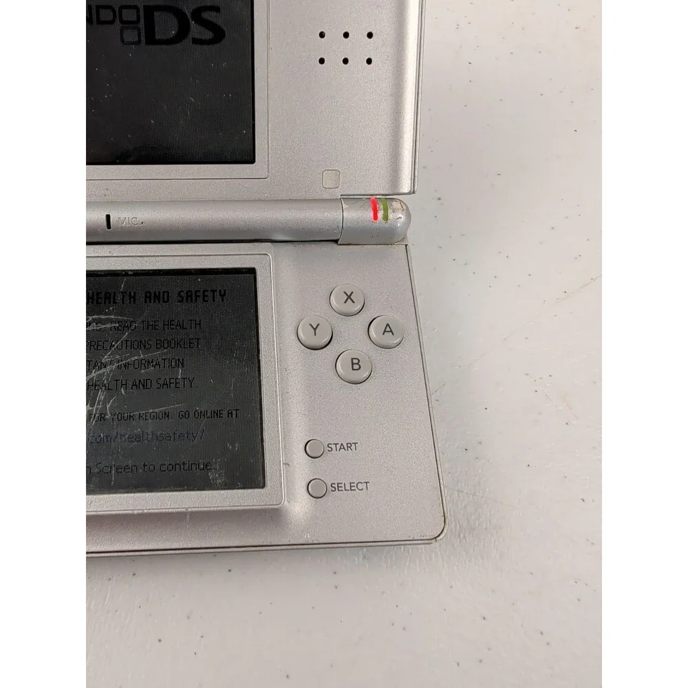 Nintendo DS Lite Silver Console (No Stylus) Tested Working